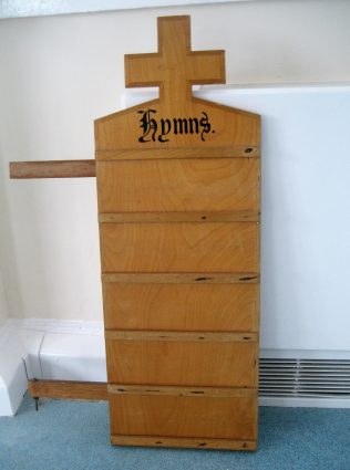 Board for displaying hymn numbers | GKirby